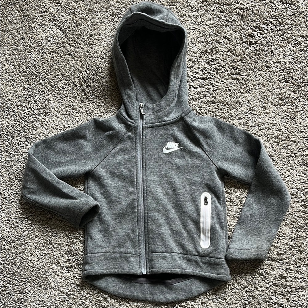 Nike Tech Gray Zip-Up Hoodie